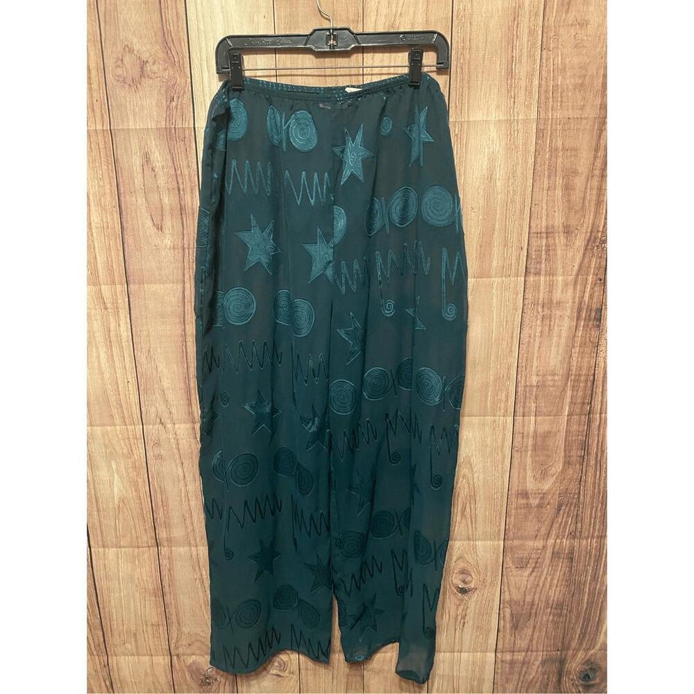 Victoria's Secret Black and Blue Pajama Pants